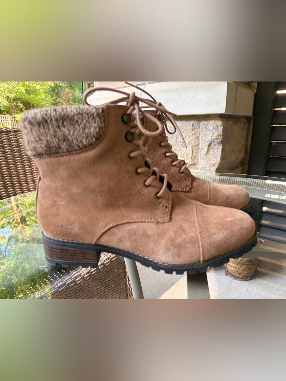 Bjorndal Phoebe Leather Lace Up. Boots 352534 Brown Sz 10 Preowned